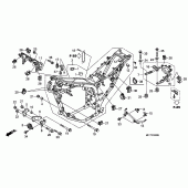 Схема вузла: Рама для Honda XL700V Transalp