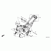 Схема вузла: Рама для Honda CBR650F