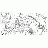 Схема вузла: Front cover для Honda FJS600 Silver Wing