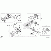 Схема вузла: Turn Signal (1) для Honda CRF250