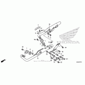 Схема узла: Выхлопная система (2) для Honda VT750 Shadow RS