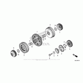 Схема вузла: Clutch (2) для Honda NC700