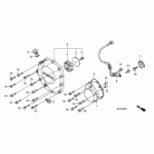Схема вузла: Права кришка картера для Honda CB1300 Super Four