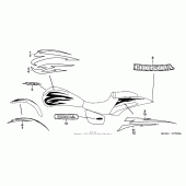 Схема вузла: Stripe + mark (vtx1800f) для Honda VTX1800