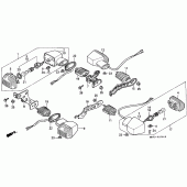Схема вузла: Поворотники (2) для Honda VFR750F VFR750R (RC30)