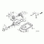 Схема узла: Масляный насос и Поддон для Honda ST1300 Pan-European