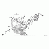 Схема вузла: Фара для Honda VFR1200 VFR