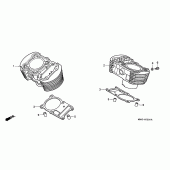 Схема вузла: Циліндр для Honda VT750 Shadow ACE