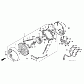Схема вузла: Фара (2) для Honda GL1500 F6C