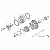 Схема узла: Сцепление для Honda VFR800 VFR