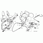 Схема узла: Switch/cable для Honda VT750 Shadow A.C.E.