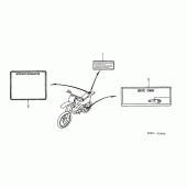 Схема узла: Информационные наклейки для Honda CR250