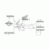 Схема вузла: Label read the manual (ST1100L / M) для Honda ST1100 Pan-European