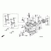 Схема вузла: Головка циліндра для Honda CRF250 CRF250R