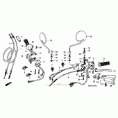 Схема узла: Пульт управления рулевой для Honda XL600 Transalp