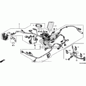 Схема вузла: Електрообладнання для Honda VT1300 Fury