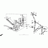 Схема вузла: Передній гальмівний циліндр для Honda CBR900RR CBR919RR Fireblade