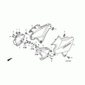 Схема вузла: Бічний обтічник для Honda CB1300 Super Four
