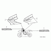 Схема вузла: Mark 02-03 для Honda XR250