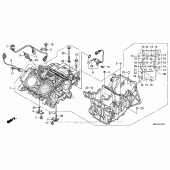Схема вузла: Crankcase (1) для Honda VFR1200 VFR