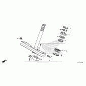 Схема узла: Рулевая траверса для Honda CMX500 Rebel