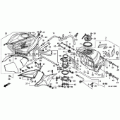 Схема вузла: Паливний бак для Honda CBR600 CBR600RR