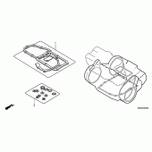 Схема вузла: Комплект прокладок В для Honda CB1300 Super Four