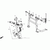 Схема вузла: Підставка для Honda NT650 Hawk GT