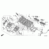 Схема вузла: Головка циліндра для Honda CBR600 CBR600RR