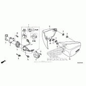 Схема вузла: Side cover (1) для Honda VT750 Shadow Aero