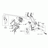 Схема узла: Abs unit (REAR) для Honda XL1000V Varadero