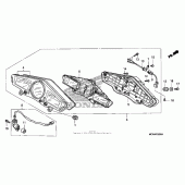 Схема вузла: Спідометр для Honda VFR800 Interceptor