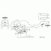 Схема вузла: Mark + stripe (03) для Honda RVT1000R RVT RC51