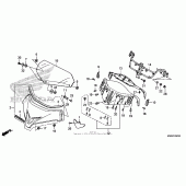 Схема вузла: Windscreen для Honda GL1800 Gold Wing F6B Bagger