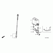 Схема вузла: Панель приладів для Honda CRF450 CRF450X