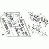 Схема узла: Задний амортизатор для Honda CR250