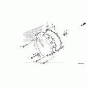 Схема вузла: Clutch Cover для Honda GL1800 Gold Wing F6B Bagger