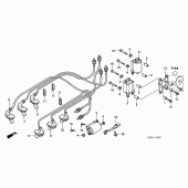Схема вузла: Котушка запалювання для Honda GL1500 F6C