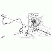 Схема вузла: Циліндр зчеплення для Honda CB1100