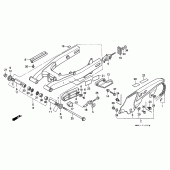 Схема вузла: Rear fork для Honda XL600 Transalp