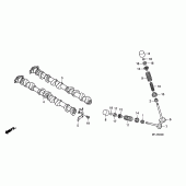 Схема узла: Распредвал & Клапан для Honda CBR1000 CBR1000RR Fireblade