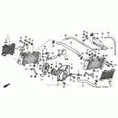 Схема вузла: Радіатор для Honda VTR1000 Superhawk