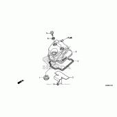 Схема вузла: Клапанна кришка для Honda CRF250 CRF250R