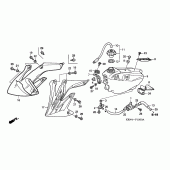 Схема вузла: Паливний бак для Honda CRF250 CRF250R