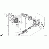 Схема вузла: Final Driven Gear для Honda VT750 Shadow Aero