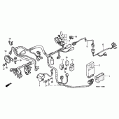 Схема узла: Электрооборудование для Honda GL1500 Valkyrie Deluxe