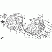 Схема узла: Картер двигателя для Honda XR250