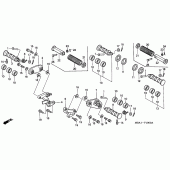 Схема вузла: Підніжки для Honda VT750 Shadow ACE