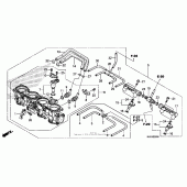 Схема вузла: Дросельна заслонка для Honda CBR600 CBR600RR