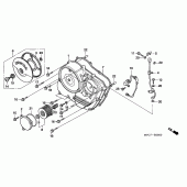 Схема вузла: Права кришка картера для Honda FMX650